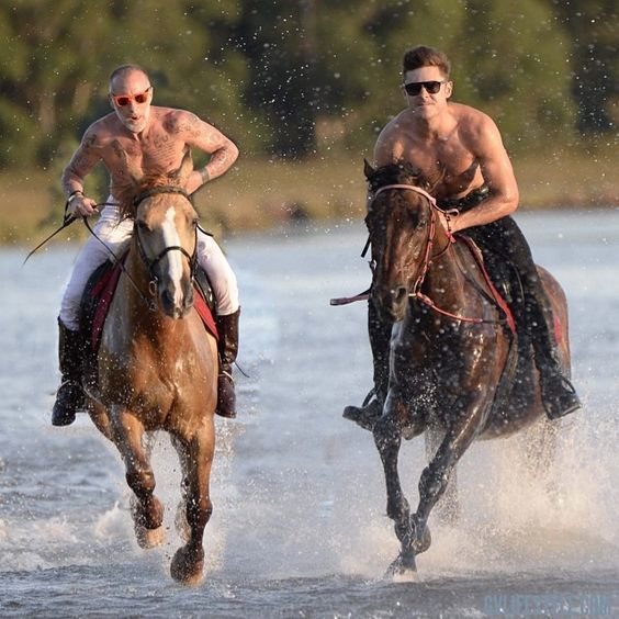 Zac Efron - Horse Riding
